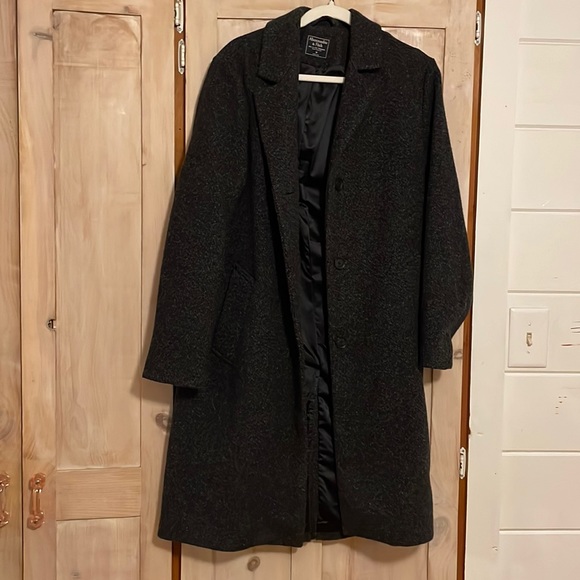Abercrombie & Fitch Jackets & Blazers - Abercrombie and Fitch wool blend dad coat M